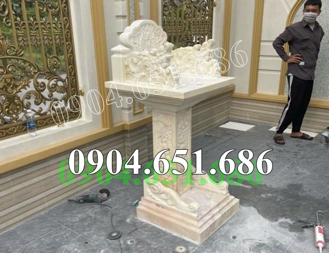 Mẫu bàn thờ bán thiên đá vàng đẹp bán tại TP Hồ Chí Minh, Sài Gòn - Cây hương thờ thiên địa tại Hồ Chí Minh