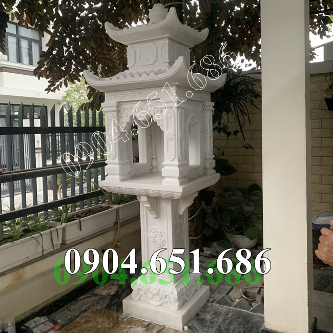 Mẫu miếu thờ nhỏ đá trắng đẹp bán tại Hồ Chí Minh, Sài Gòn - Miếu thờ ngoài trời tại Tp Hồ Chí Minh