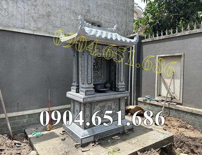 Bán sẵn am thờ đá khối đẹp để tro cốt tại An Giang, Kiên Giang - Nhà thờ tro cốt đơn giản tại An Giang