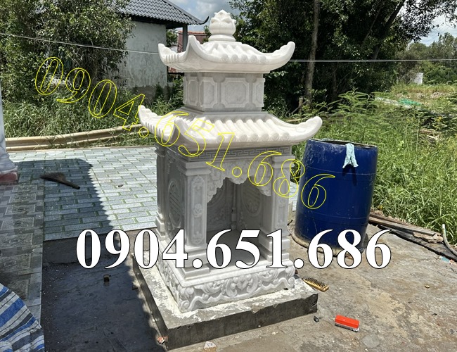Mẫu am thờ đá trắng để tro cốt đẹp bán tại Ân Giang, Kiên Giang - Am thờ để tro cốt nhỏ tại An Giang