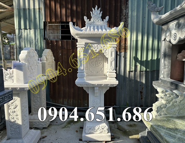 Mẫu am thờ đá trắng đẹp bán tại An Giang, Kiên Giang - Am đá trắng để tro cốt, thờ thần linh tại An Giang