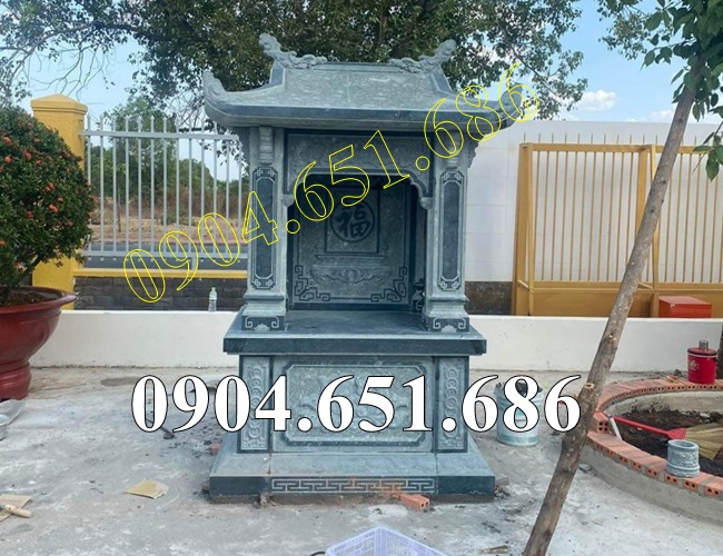 Mẫu am thờ đá xanh rêu để tro cốt đẹp bán tại An Giang, Kiên Giang - Am đá đựng hũ tro cốt gia đình tại An Giang