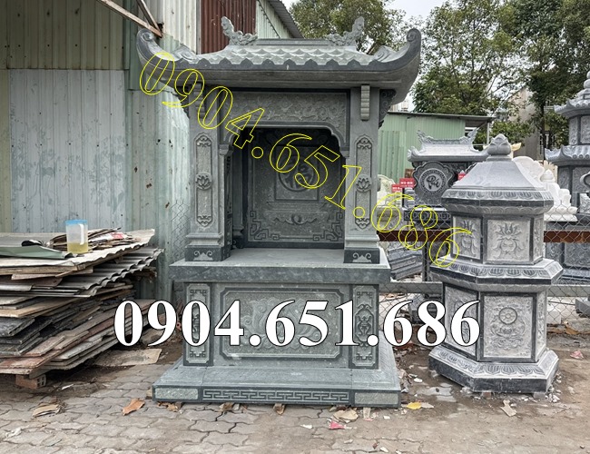Mẫu am thờ đá xanh rêu đẹp bán tại An Giang, Kiên Giang - Am đá xanh rêu để tro cốt, thờ thần linh tại An Giang