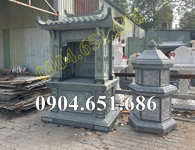 Mẫu am thờ đá xanh rêu đẹp bán tại Cà Mau, Bạc Liêu - Am đá xanh rêu thờ tro cốt, thờ thần linh tại Cà Mau