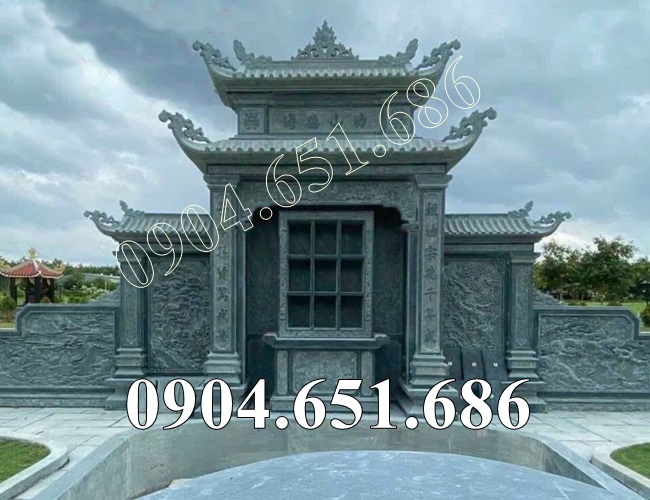 Mẫu am miếu thờ tro cốt, thờ thần linh bằng đá khối đẹp bán tại Kiên Giang, An Giang - Am thờ để tro cốt gia đình tại Kiên Giang