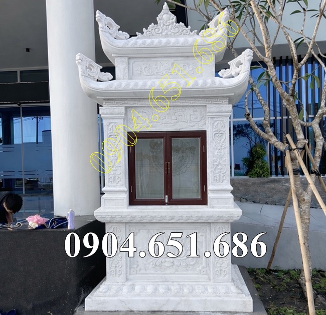 Mẫu am thờ đá trắng đẹp bán tại Bạc Liêu, Cà Mau - Am miếu thờ thần linh, thờ tro cốt tại Bạc Liêu