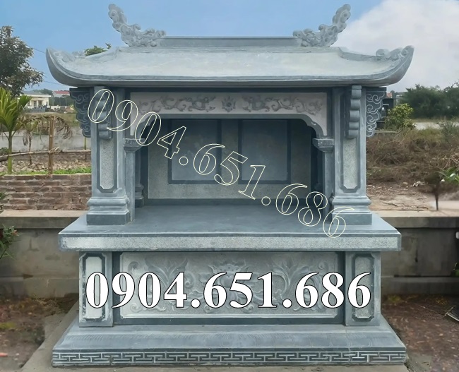 Mẫu am thờ đá xanh rêu đẹp bán tại Bình Dương - Am miếu thờ để tro cốt, thờ thần linh ngoài trời tại Bình Dương