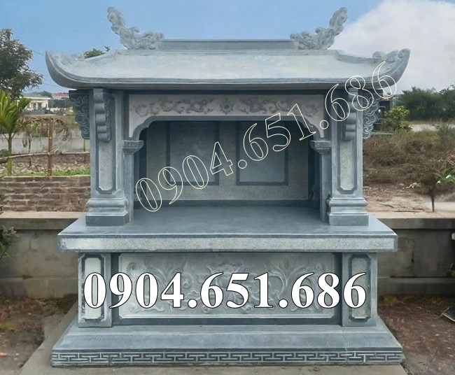 Mẫu am thờ đá xanh rêu đẹp bán tại Trà Vinh, Vĩnh Long - Am miếu thờ để tro cốt, thờ thần linh thổ địa tại Trà Vinh