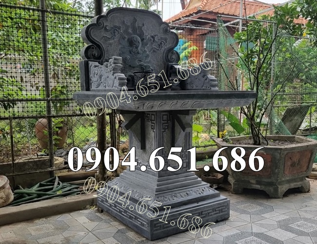 Mẫu bàn thiên đá khối đẹp bán tại Bình Dương - Bàn thờ thiên trước nhà tại Bình Dương