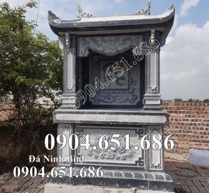 Mẫu am thờ bằng đá đẹp 02 – Am thờ để tro cốt, thờ thần linh ngoài trời