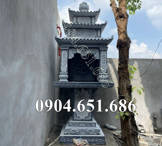 Mẫu am thờ bằng đá đẹp thờ thần linh ngoài trời - Miếu thờ thần linh bán, lắp đặt toàn quốc