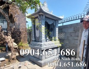 Mẫu am thờ đá đẹp 01 - Am thờ đá thờ tro cốt, thờ thần linh ngoài trời