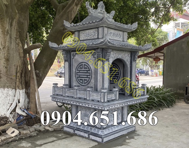 Mẫu am thờ ngoài trời thờ thần linh thổ địa, quan thần linh, sơn thần đẹp 03 - Miếu thờ đá đẹp bán, lắp đặt trọn gói tại các tỉnh thành phố