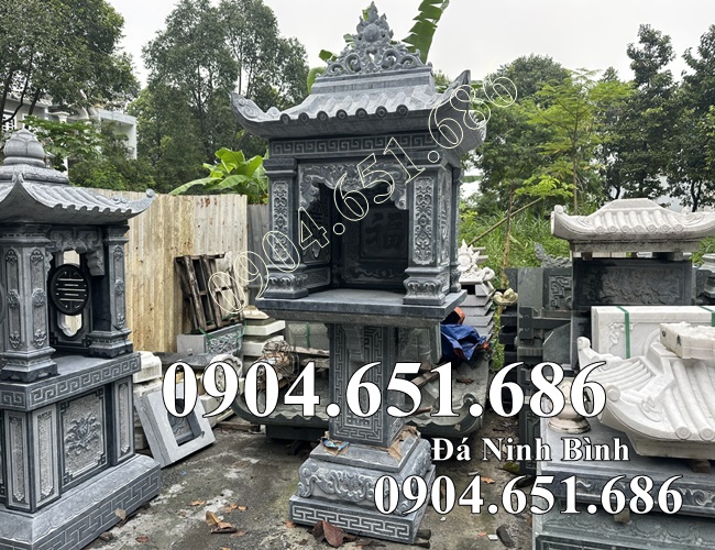 Mẫu bàn thờ thiên đá đẹp có mái che bán tại An Giang - Am miếu thờ ngoài trời tại An Giang