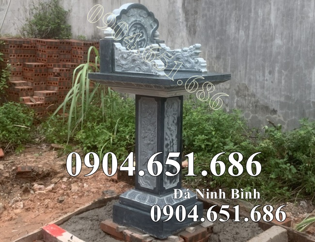 Mẫu bàn thờ thiên đá xanh rêu đẹp bán tại An Giang - Bàn thiên thờ thần linh ngoài trời tại An Giang